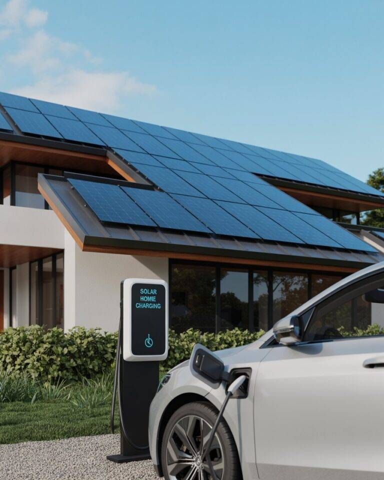 charging station. abuja solar and energy company. abuja residential home with rooftop solar installation and battery system