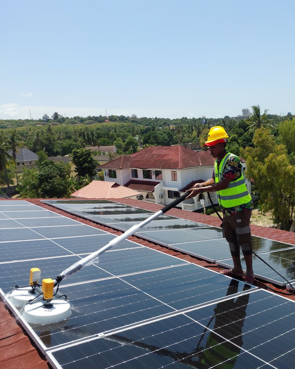cleaning solar panels abuja