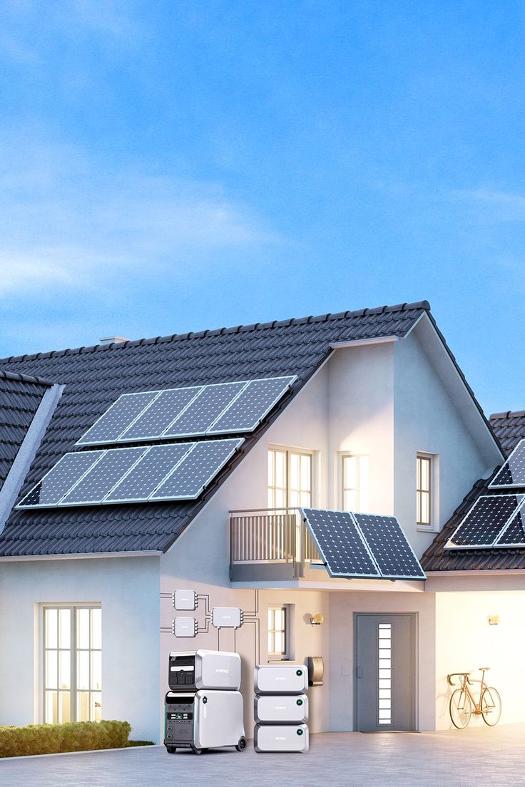 residence with solar panels and batteries. abuja solar and energy company. abuja residential home with rooftop solar installation and battery system